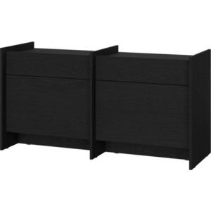 Černá komoda 146x76x51 cm Hido – noo.ma obraz