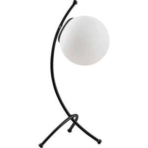 Černobílá stolní lampa se skleněným stínidlem (výška 43 cm) Yay – Opviq lights obraz