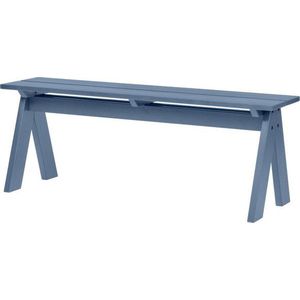 Modrá dřevěná zahradní lavice Navo – noo.ma obraz