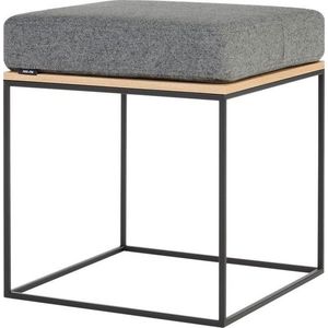 Šedá čalouněná stolička Feo – noo.ma obraz