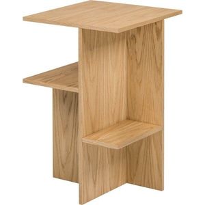 Noční stolek v dekoru dubu s poličkami v přírodní barvě Atik – noo.ma obraz