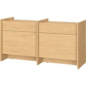 Komoda v dekoru dubu v přírodní barvě 146x76x51 cm Hido – noo.ma obraz