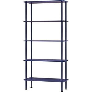 Modrý regál v dekoru dubu 80x163x35 cm Teidi – noo.ma obraz