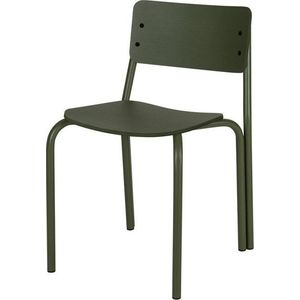 Zelená stohovatelná jídelní židle Kei – noo.ma obraz