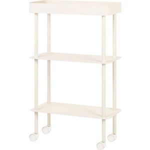 Béžový kovový pojízdný regál 60x97x30 cm Nolle – noo.ma obraz