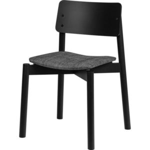 Černá stohovatelná jídelní židle Wem – noo.ma obraz