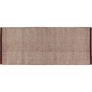 Vínový/v přírodní barvě ručně tkaný vlněný běhoun 80x170 cm Talo – noo.ma obraz