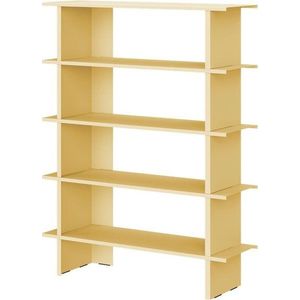 Žlutá kovová knihovna 120x156x37 cm Hes – noo.ma obraz