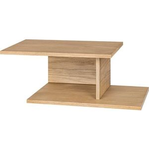 Závěsný/s poličkami noční stolek v dekoru dubu v přírodní barvě Tann – noo.ma obraz