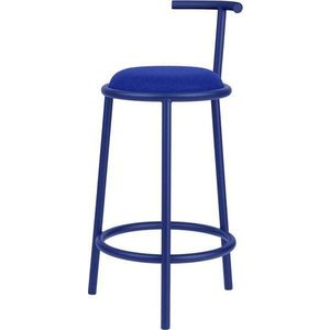 Modrá kovová barová židle (výška sedáku 68 cm) Hogo – noo.ma obraz