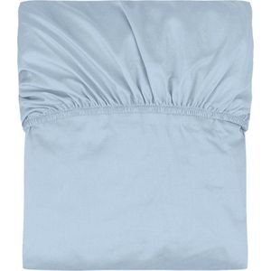 Světle modré napínací bavlněné prostěradlo 180x200 cm Oba – noo.ma obraz