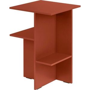 Noční stolek s poličkami v terakotové barvě Atik – noo.ma obraz