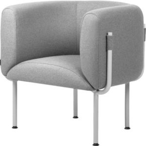 Šedé vlněné křeslo Ubi – noo.ma obraz