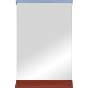 Nástěnné zrcadlo s poličkou s dřevěným rámem 50x75 cm Lun – noo.ma obraz