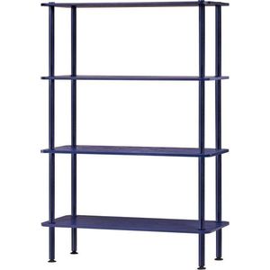 Modrý regál v dekoru dubu 80x127x35 cm Teidi – noo.ma obraz