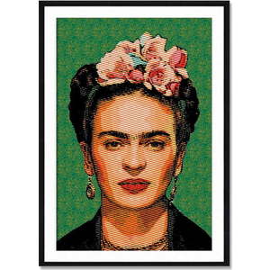 Nástěnný obraz ze sambového dřeva Madre Selva Frida Draw, 40 x 60 cm obraz