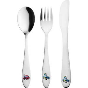 Nerezový dětský příbor ve stříbrné barvě 3 ks – Orion obraz