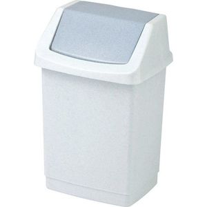 Světle šedý plastový odpadkový koš 50 l Click-It – Curver obraz