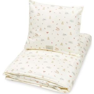 Světle žluté dětské povlečení do postýlky z bio bavlny 100x140 cm Vintage Toys – Cam Cam Copenhagen obraz