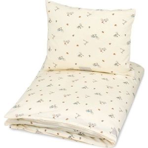 Světle žluté dětské povlečení na jednolůžko z bio bavlny 140x200 cm Bicycles – Cam Cam Copenhagen obraz