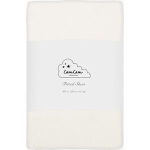 Krémové napínací dětské prostěradlo do postýlky z bio bavlny 60x120 cm Off-White – Cam Cam Copenhagen obraz