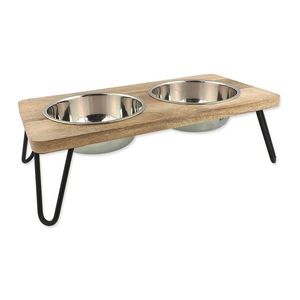 Dřevěný set misek s podstavcem pro psa Dog Fantasy – Plaček Pet Products obraz