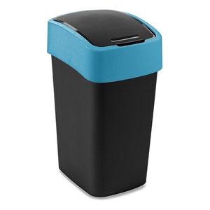 Černý/modrý plastový odpadkový koš na tříděný odpad 25 l Flip Bin – Curver obraz