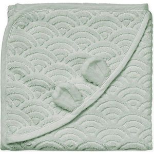 Dětská osuška s kapucí z bio bavlny v mentolové barvě 80x80 cm Dusty Green – Cam Cam Copenhagen obraz