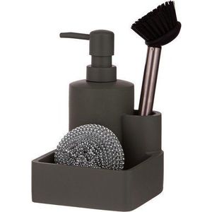 Tmavě šedý polyresinový stojan na mycí prostředky Essentials – Ladelle obraz