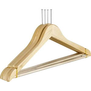 Dřevěná ramínka v sadě 4 ks Hotel – Wenko obraz