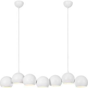 Bílé závěsné svítidlo s kovovým stínidlem Cupolo – Markslöjd obraz