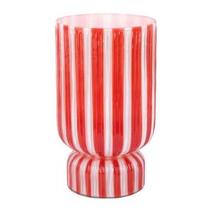 Červená skleněná váza (výška 26 cm) Rayado Retro – PT LIVING obraz