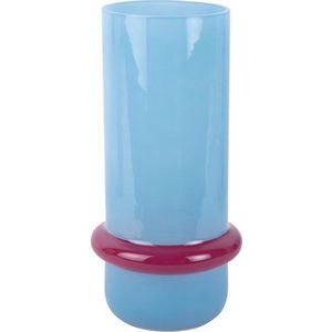 Světle modrá skleněná váza (výška 28 cm) Animado Anillo – PT LIVING obraz