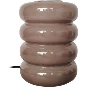 Taupe skleněná LED stolní lampa (výška 16, 5 cm) Aro – Leitmotiv obraz