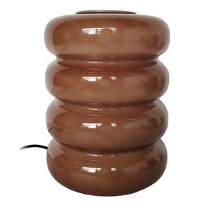 Hnědá skleněná LED stolní lampa (výška 16, 5 cm) Aro – Leitmotiv obraz