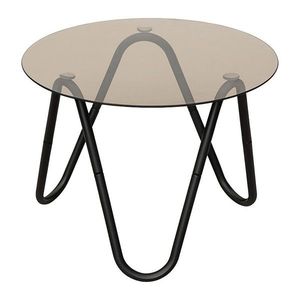 Kulatý odkládací stolek se skleněnou deskou ø 50 cm Ventana Round – Leitmotiv obraz