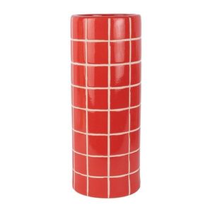 Červená keramická váza (výška 40 cm) Retro Tiles – PT LIVING obraz