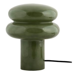 Zelená skleněná stolní lampa (výška 24 cm) Incesante – Leitmotiv obraz