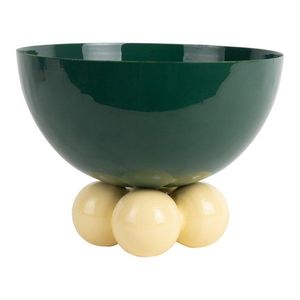 Zelená železná mísa ø 26 cm Double Funky – PT LIVING obraz