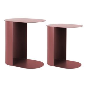 Kovové odkládací stolky v sadě 2 ks 30x45 cm Riqueza Oval – Leitmotiv obraz