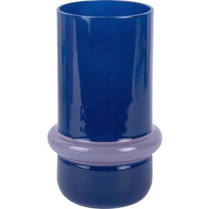 Tmavě modrá skleněná váza (výška 22 cm) Animado Anillo – PT LIVING obraz