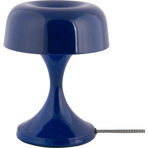 Modrá kovová stolní lampa (výška 20 cm) Moda Retro – Leitmotiv obraz