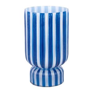 Modrá skleněná váza (výška 26 cm) Rayado Retro – PT LIVING obraz