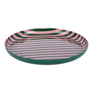 Zelený/světle růžový železný talíř ø 22 cm Animado – PT LIVING obraz