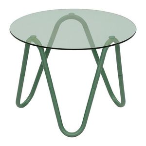 Kulatý odkládací stolek se skleněnou deskou ø 50 cm Ventana Round – Leitmotiv obraz