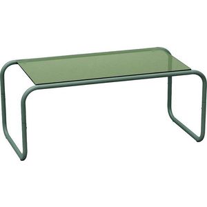 Zelený konferenční stolek se skleněnou deskou 40x80 cm Ventana – Leitmotiv obraz