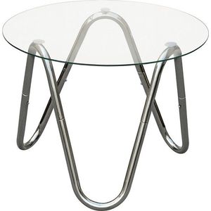 Kulatý odkládací stolek se skleněnou deskou ø 50 cm Ventana Round – Leitmotiv obraz