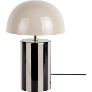 Černá/taupe kovová stolní lampa (výška 34 cm) Rayado – Leitmotiv obraz