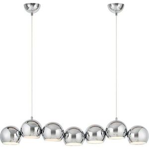 Kovové závěsné svítidlo ve stříbrné barvě s kovovým stínidlem Cupolo – Markslöjd obraz