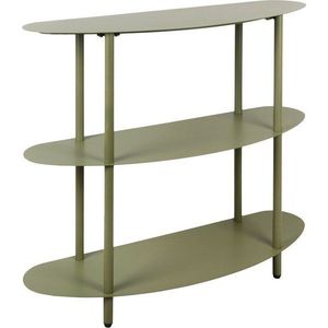 Zelený kovový regál 90x82x28 cm Riqueza – Leitmotiv obraz